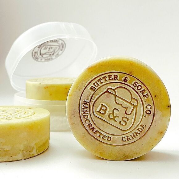 💛Handmade Ginger Shea Butter Soap with Travel Soap Case - Picture 2 of 5